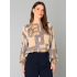 Yest Blouse Billy Dark Sand Dark Navy