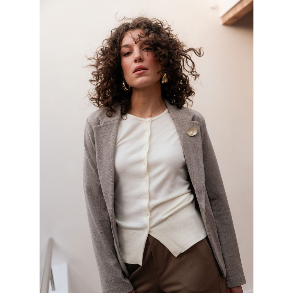 Yest Blazer Berta Grey Olive