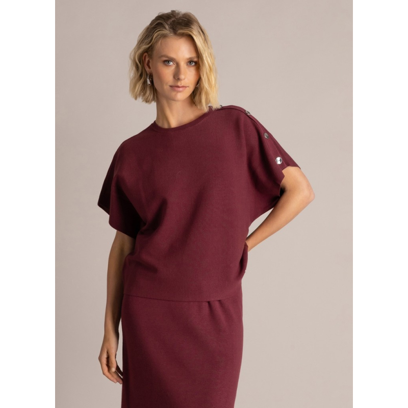 Yest Shirt Salma Wine Red