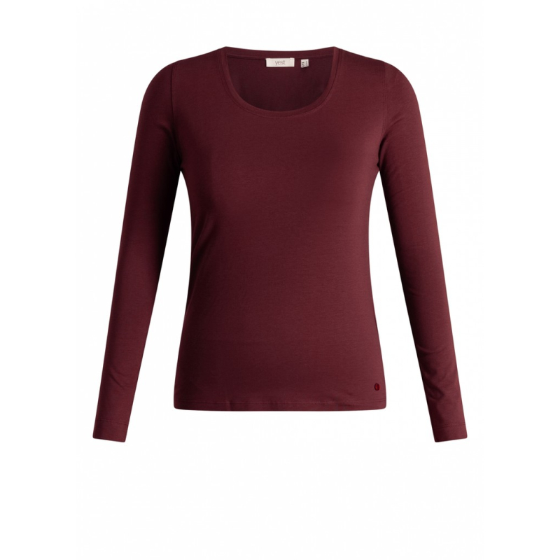 Yest Longsleeve Shirt Suze Wine Red