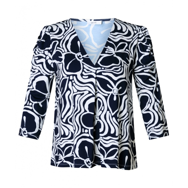 Yest Top Inna Navy Off White