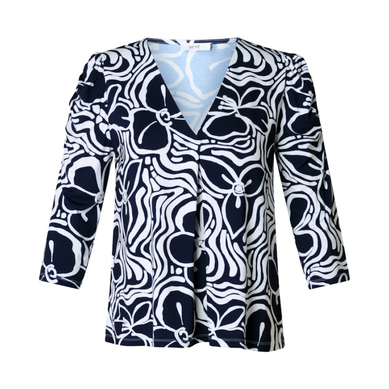 Yest Top Inna Navy Off White