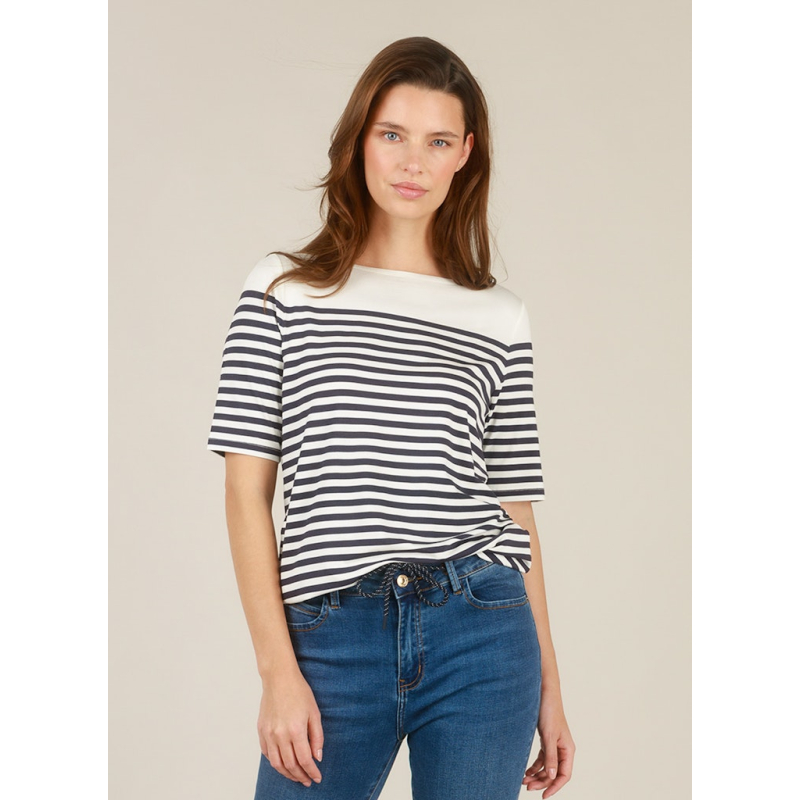 Yest Shirt Ishaana Off White Navy