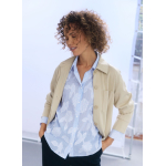 Yest Blouse Ilona Off White Uniform Blue