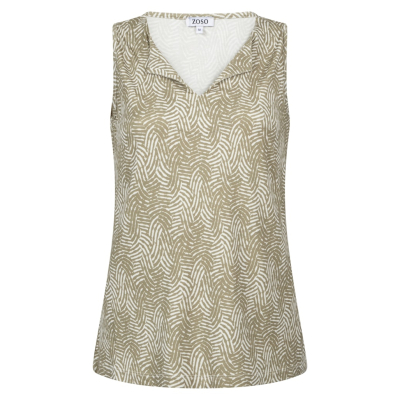 Zoso Top Free Green White Zoso Top Free Green White