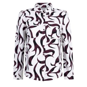 Zoso Blouse Hailey Off White Bordeaux
