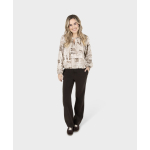 Zoso Blouse Top Naomi Ivory Espresso