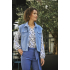 Zoso Blouse Merel Off White Navy