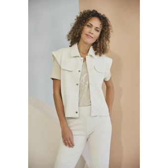 Zoso Gilet Josine Off White