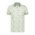 A Fish Named Fred Polo Shirt Hummingbird Floral Off White