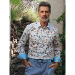 A Fish Named Fred Shirt Birdy Blooms Multi Color