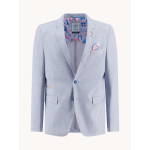 A Fish Named Fred Blazer Linnen Light Blue