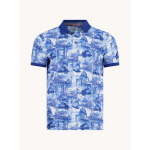 A Fish Named Fred Polo Shirt Impression Island Cobalt