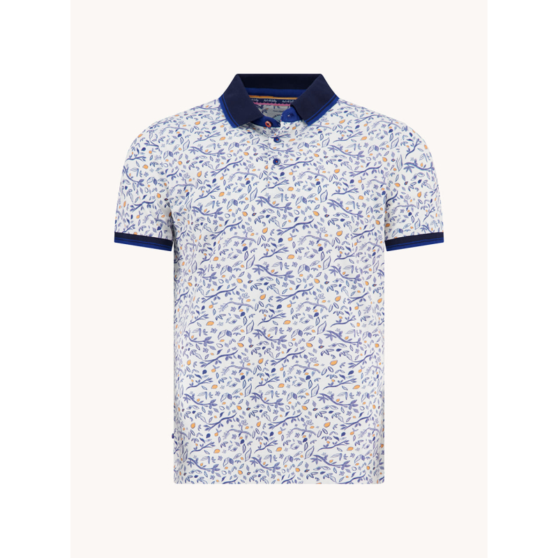 A Fish Named Fred Polo Shirt Citrus Blue