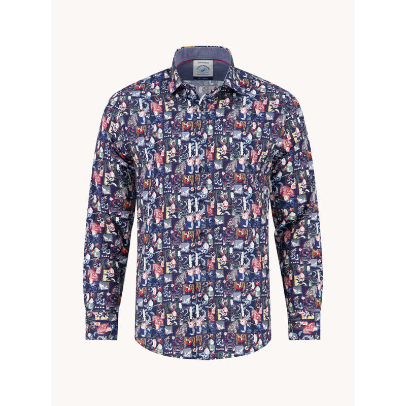 A Fish Named Fred Shirt Manga Navy