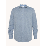 A Fish Named Fred Shirt Linnen Cobalt