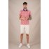 A Fish Named Fred Polo Shirt Snake Peach