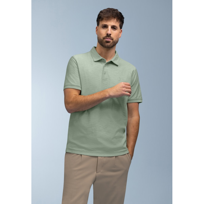 BlueFields Polo Shirt Slub Mint Blauw