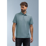 BlueFields Polo Shirt Slub Grijs Blauw
