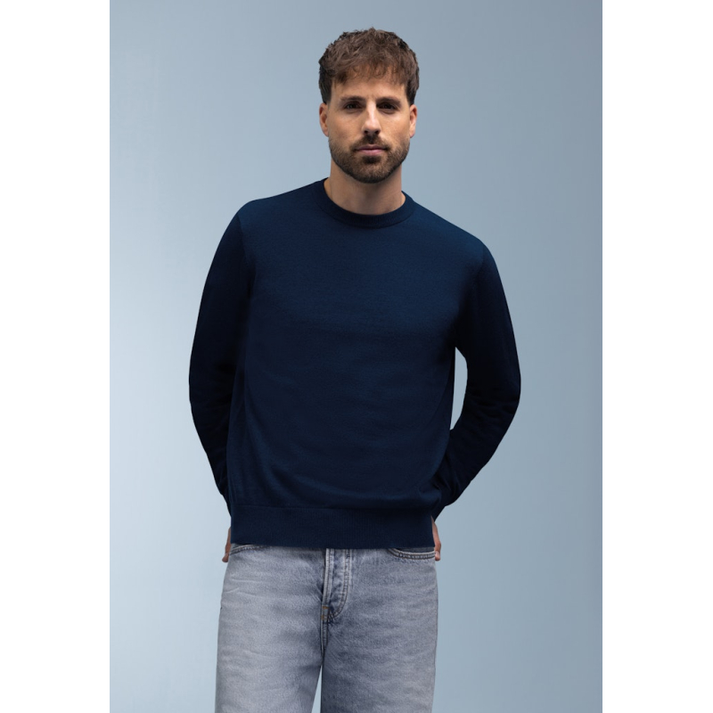 BlueFields Pullover Grijs Blauw Marine