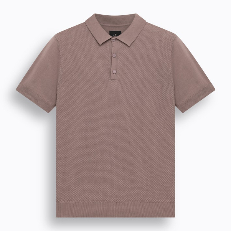 BlueFields Polo Shirt Structured Aubergine