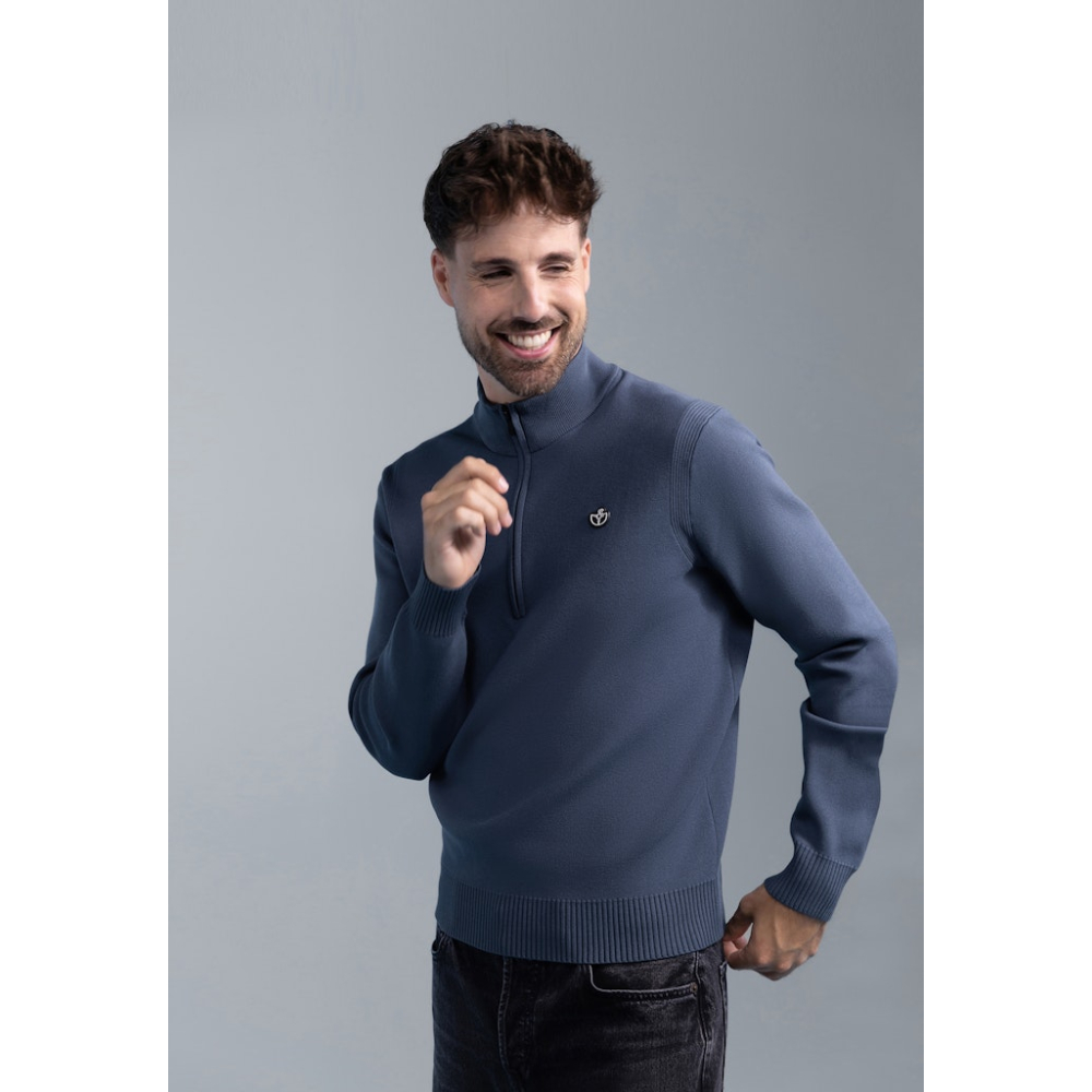 BlueFields Pullover Grijs Blauw