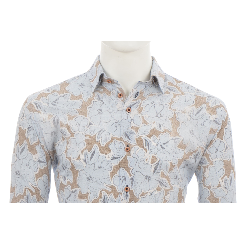 Eden Valley Overhemd Flowers Blue