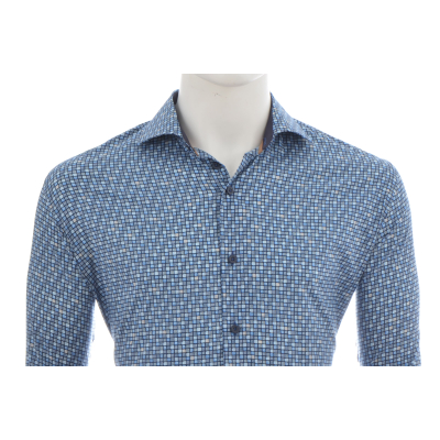 Eden Valley Overhemd Square Royal Blue