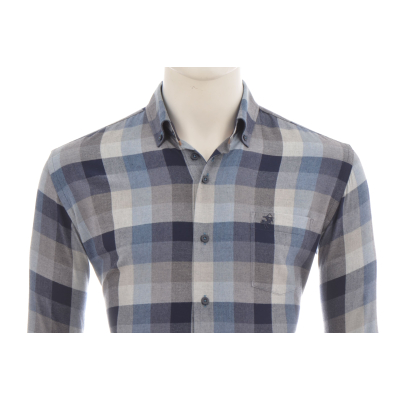 Eden Valley Overhemd Checked Blue