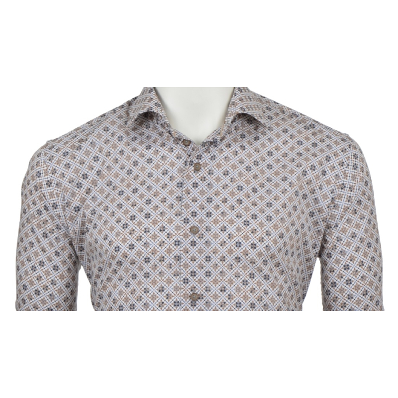 Eden Valley Overhemd Diamond Mid Grey