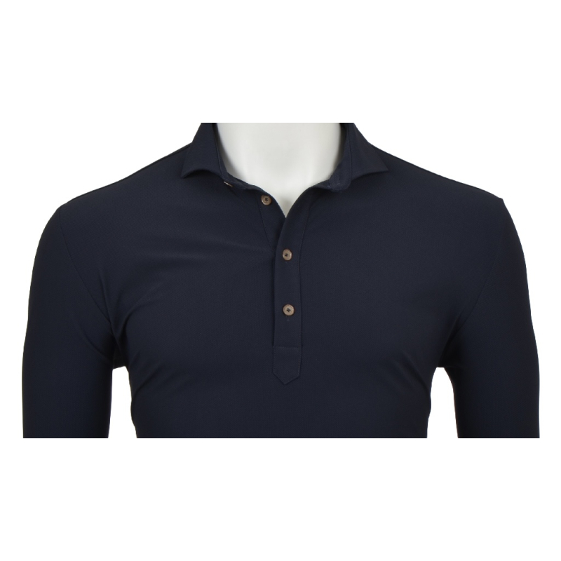 Eden Valley Longsleeve Polo Shirt Navy 