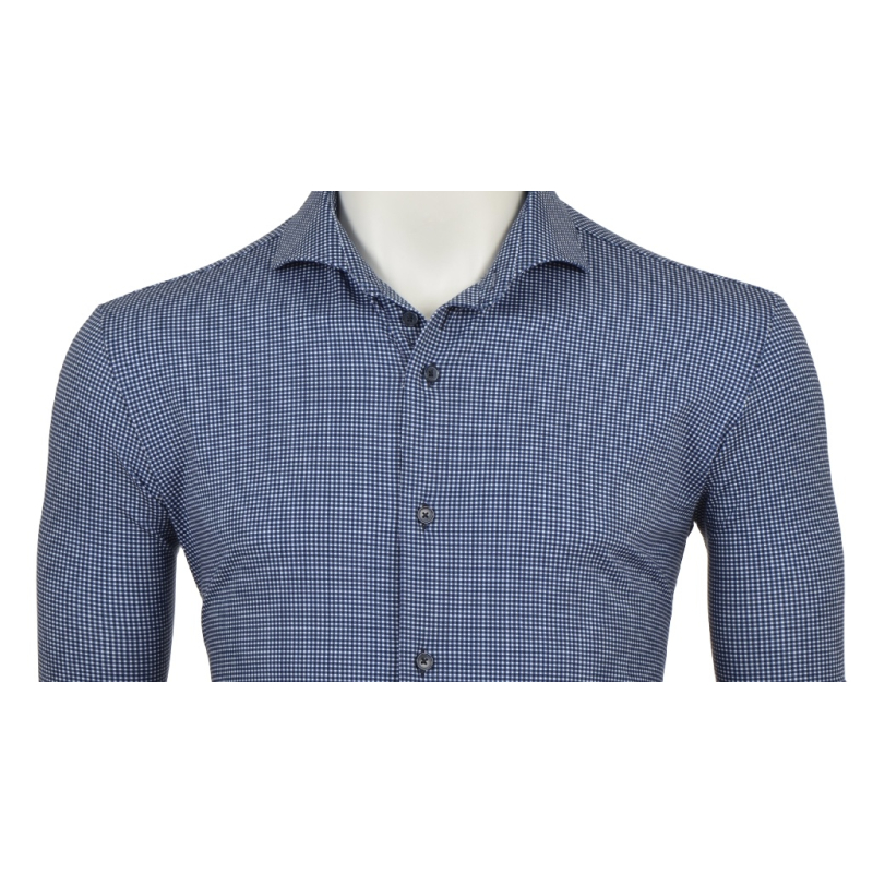 Eden Valley Overhemd Dots Navy