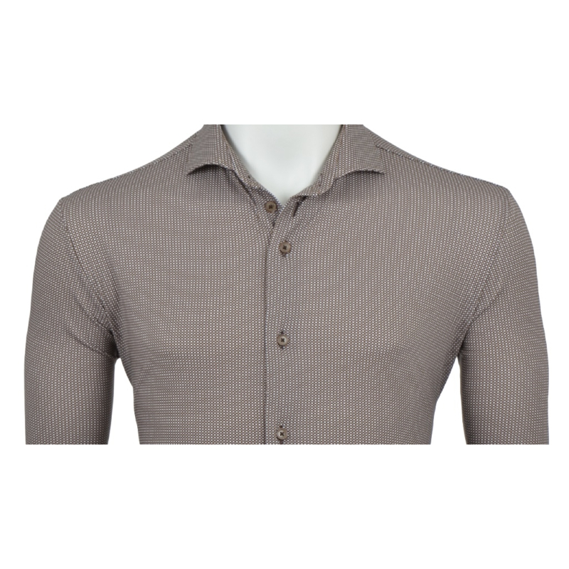 Eden Valley Overhemd Dots Brown