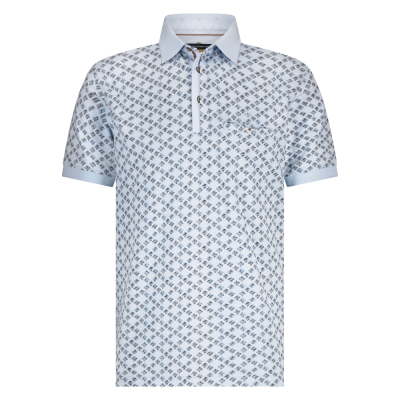 Fellows United Polo Shirt Square Light Blue Fellows United Polo Shirt Square Light Blue