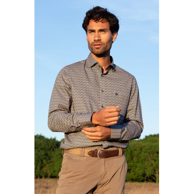 Fellows United Overhemd Diamond Mid Blue