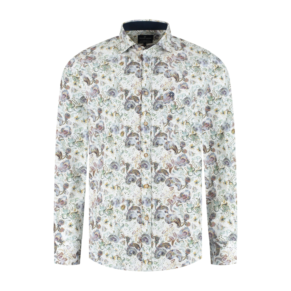 Fellows United Overhemd Paisley Oker