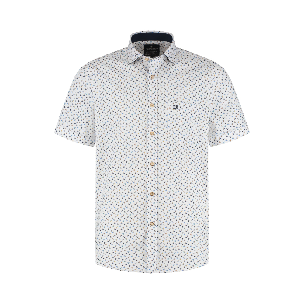 Fellows United Overhemd Heart Mid Blue