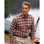 NZA New Zealand Auckland Shirt Checked Dark Hunter Red