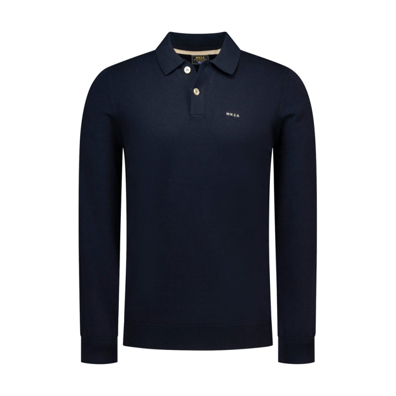 NZA New Zealand Auckland Pullover Polo Oxford Navy