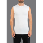 Slater T-Shirt Sleeveless O-neck White