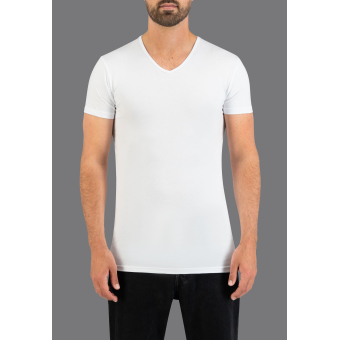 Slater T-Shirt V-Neck White