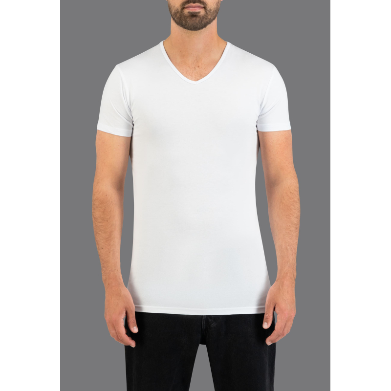 Slater T-Shirt V-Neck White