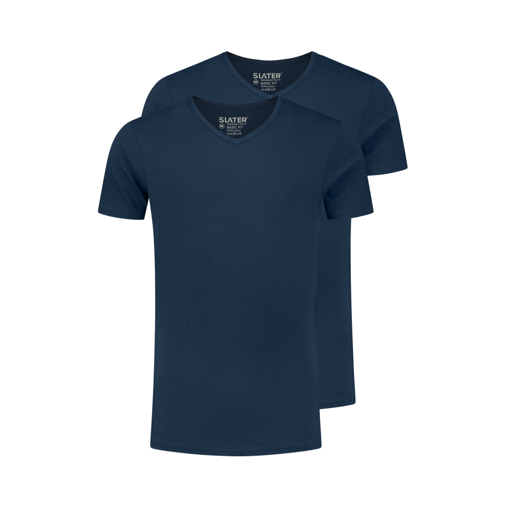 Slater T-Shirt V-Neck Navy