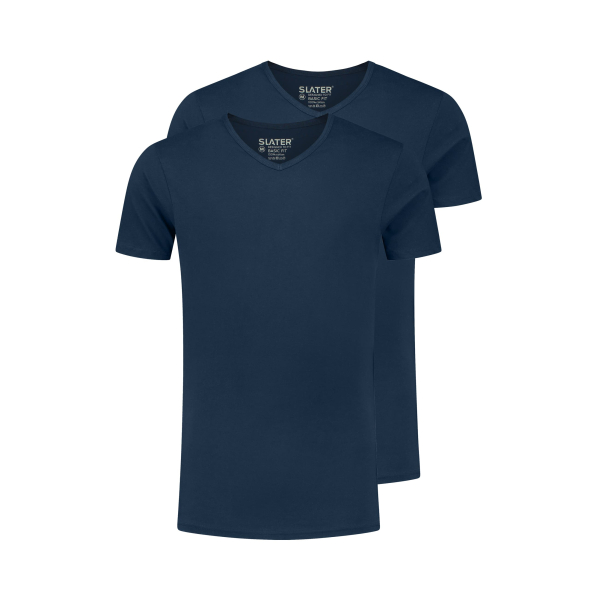 Slater T-Shirt V-Neck Navy