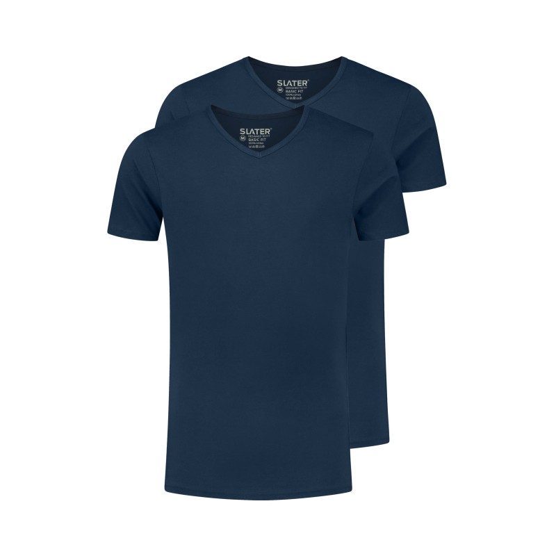 Slater T-Shirt V-Neck Navy