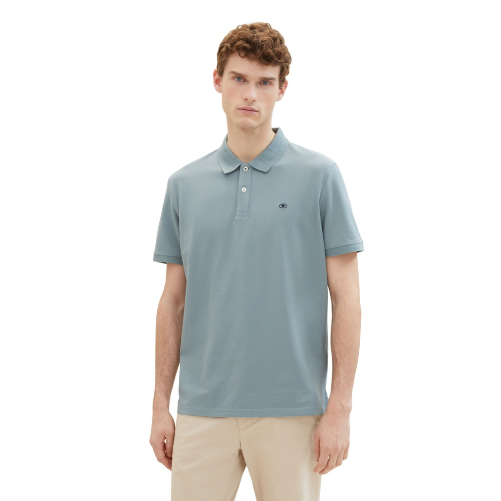 Tom Tailor Polo Shirt Grey Mint