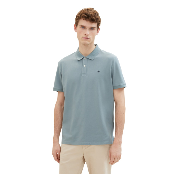 Tom Tailor Polo Shirt Grey Mint