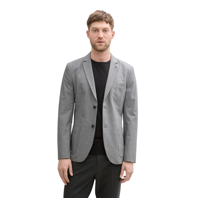 Tom Tailor Blazer Grey Black