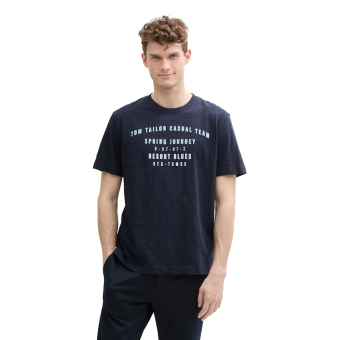 Tom Tailor T-Shirt Spring Sky Captain Blue