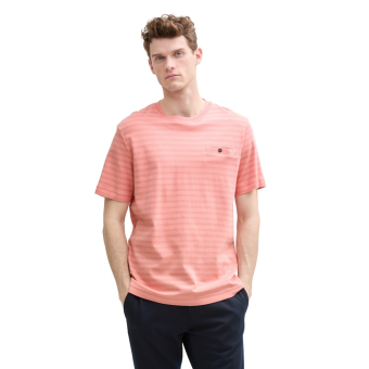 Tom Tailor T-Shirt Stripe Hazy Rose